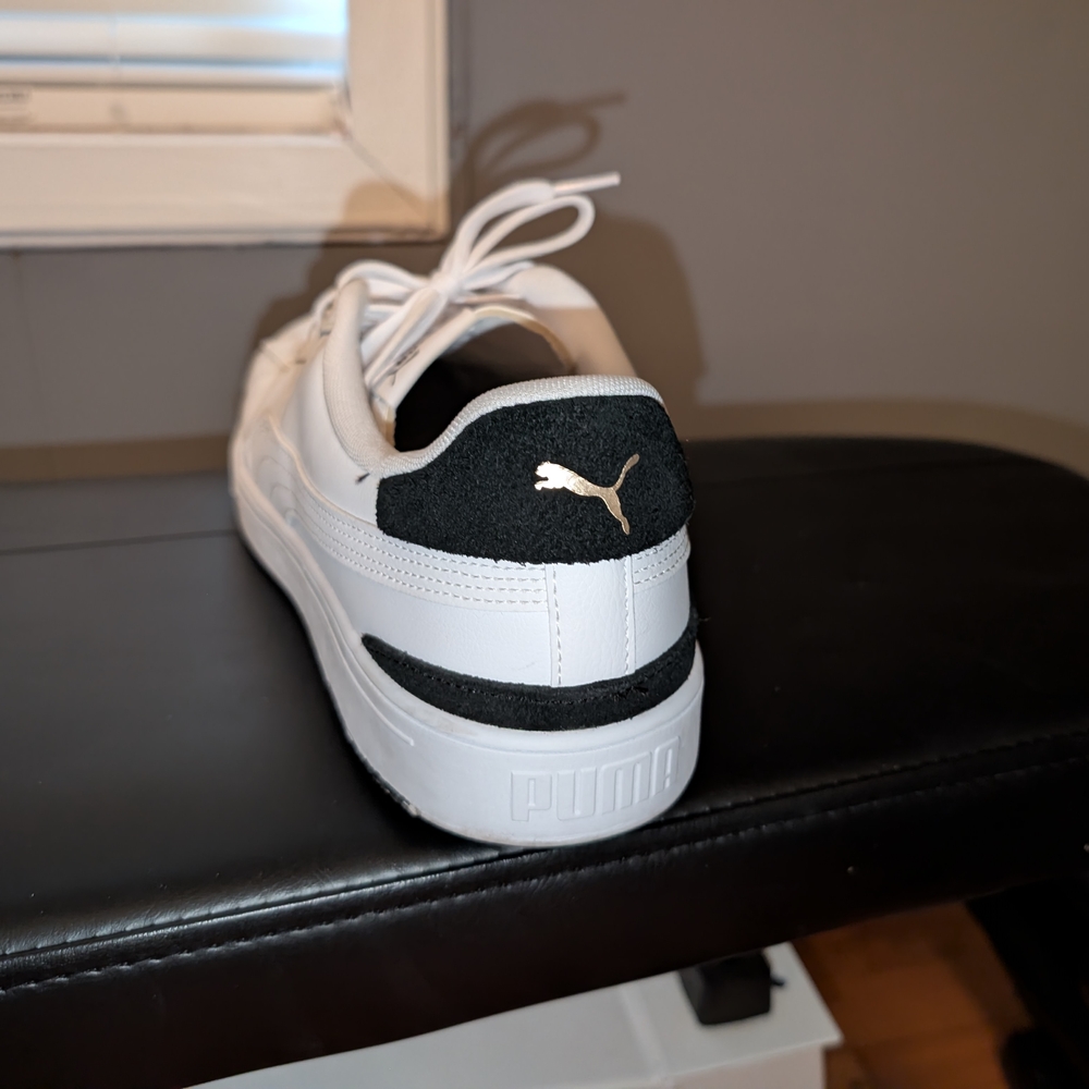 Puma White and Black Sneakers